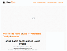 Tablet Screenshot of homestudio.co.za